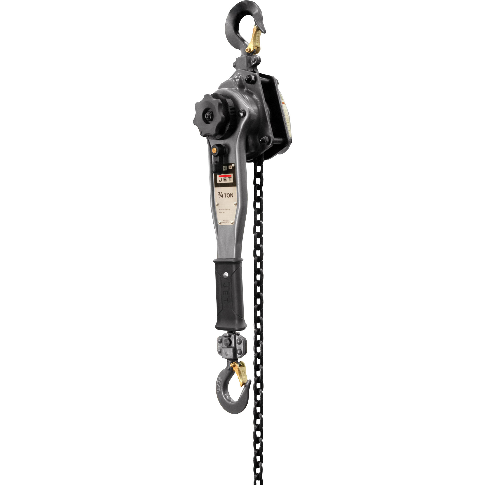 JET JLP-A Manual Lever Chain Hoist,3/4-Ton Capacity, 20ft. Lift, Model# JLP-075A-20